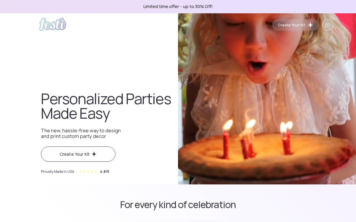 Festi website preview