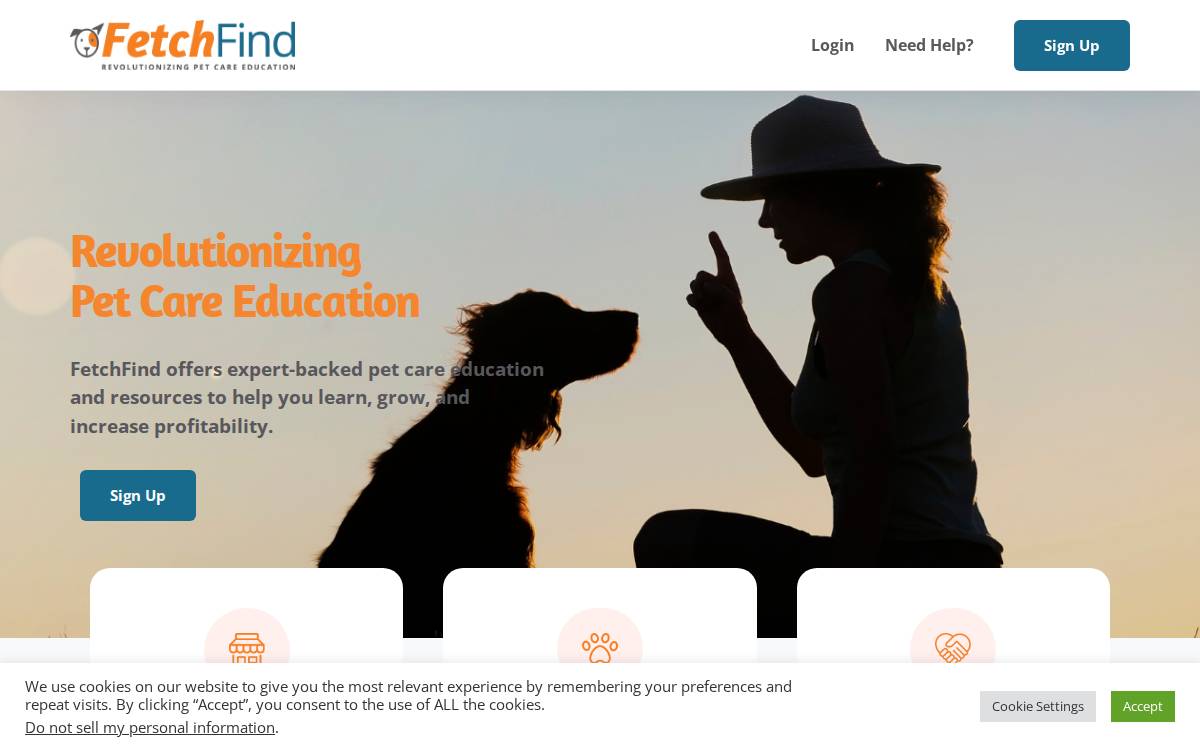 Fetchfind website preview