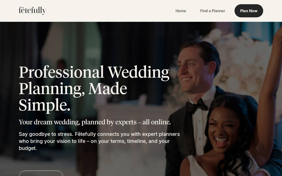 Fêtefully website preview