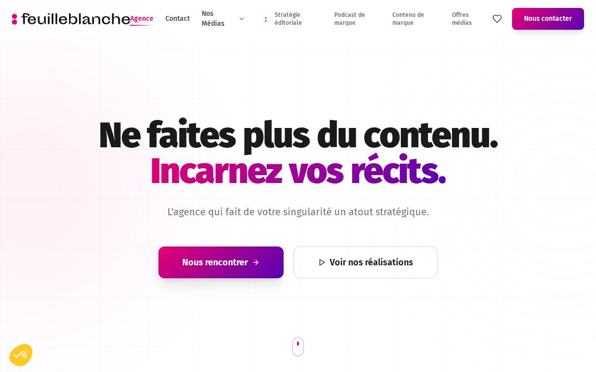 Feuilleblanche website preview