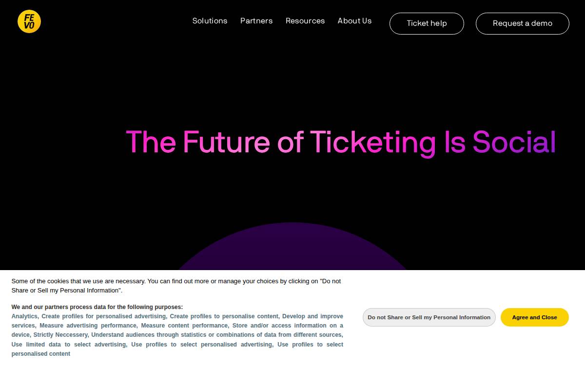 Fevo website preview