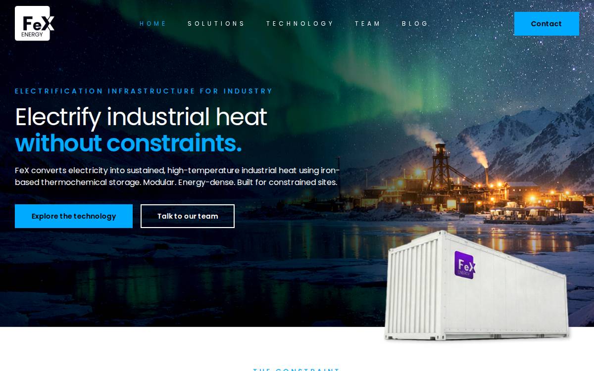 FeX Energy website preview