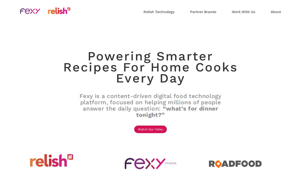 Fexy website preview