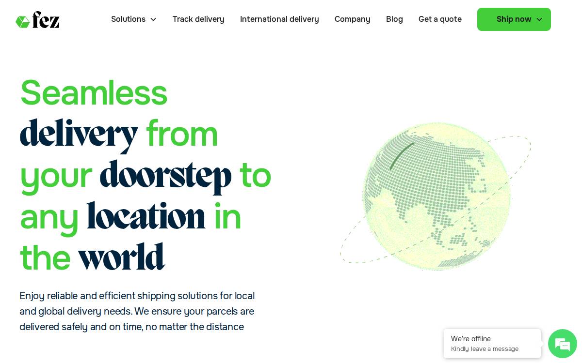 FEZ Delivery Co. website preview