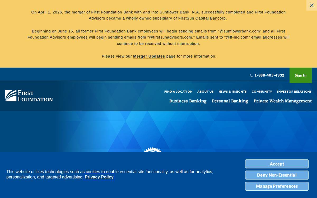 Ff Inc website preview