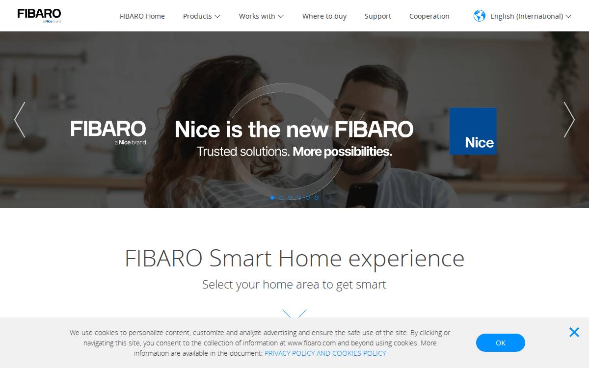 Fibaro website preview