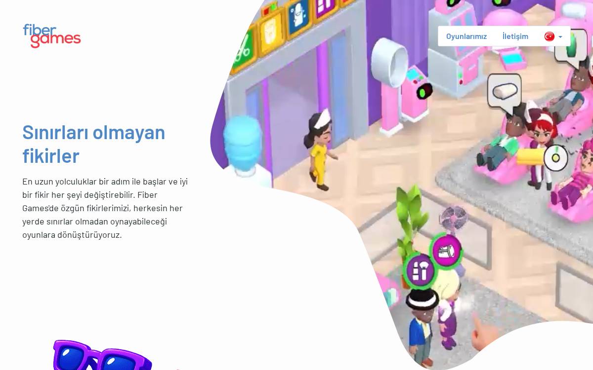 Fiber Games website preview