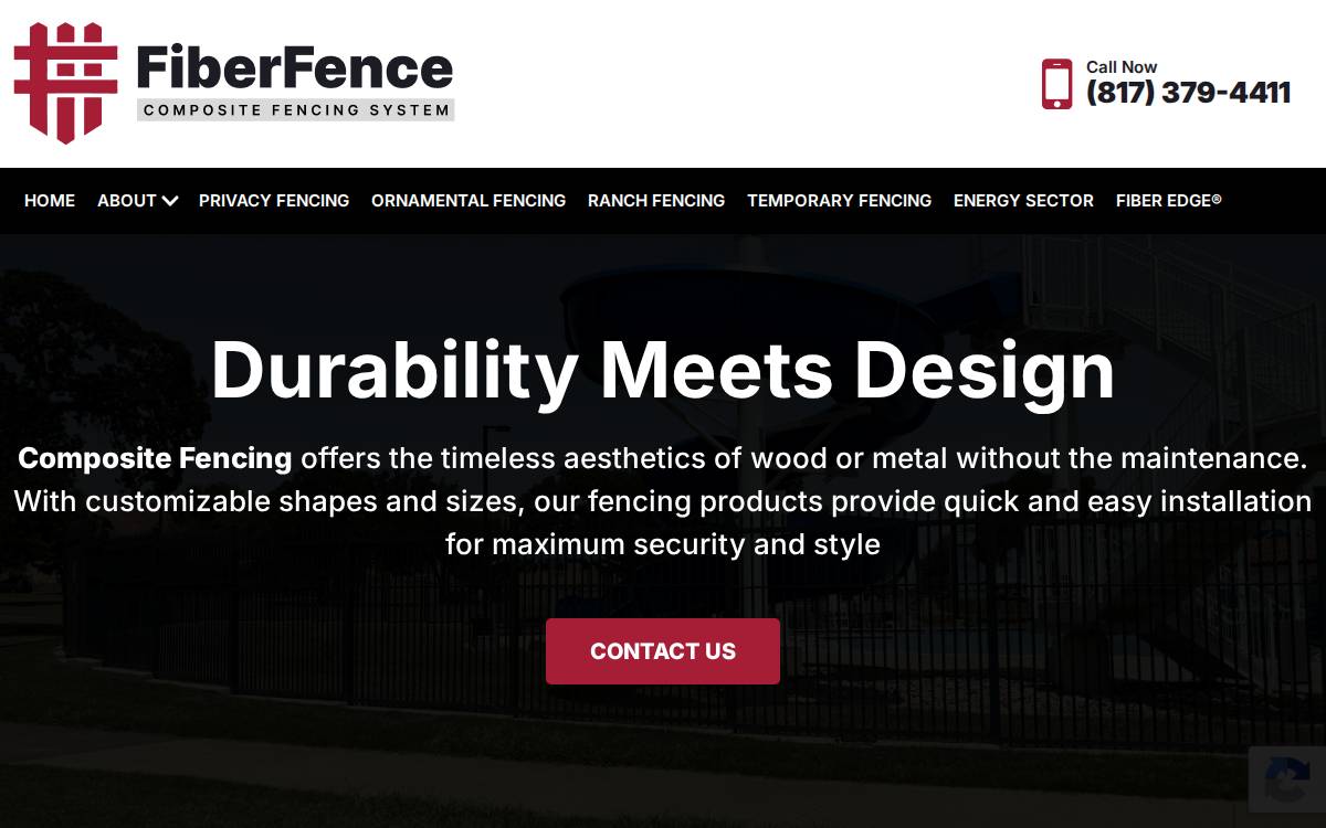 FiberFence website preview