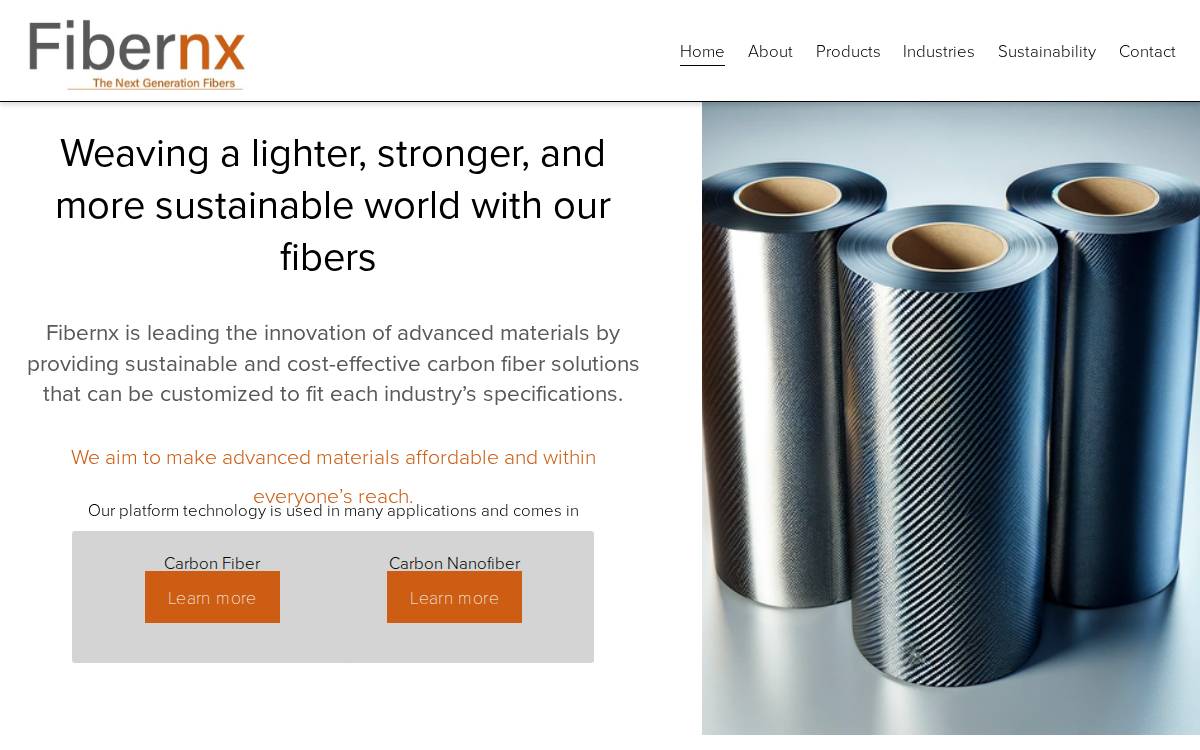 Fibernx Technologies Inc. website preview