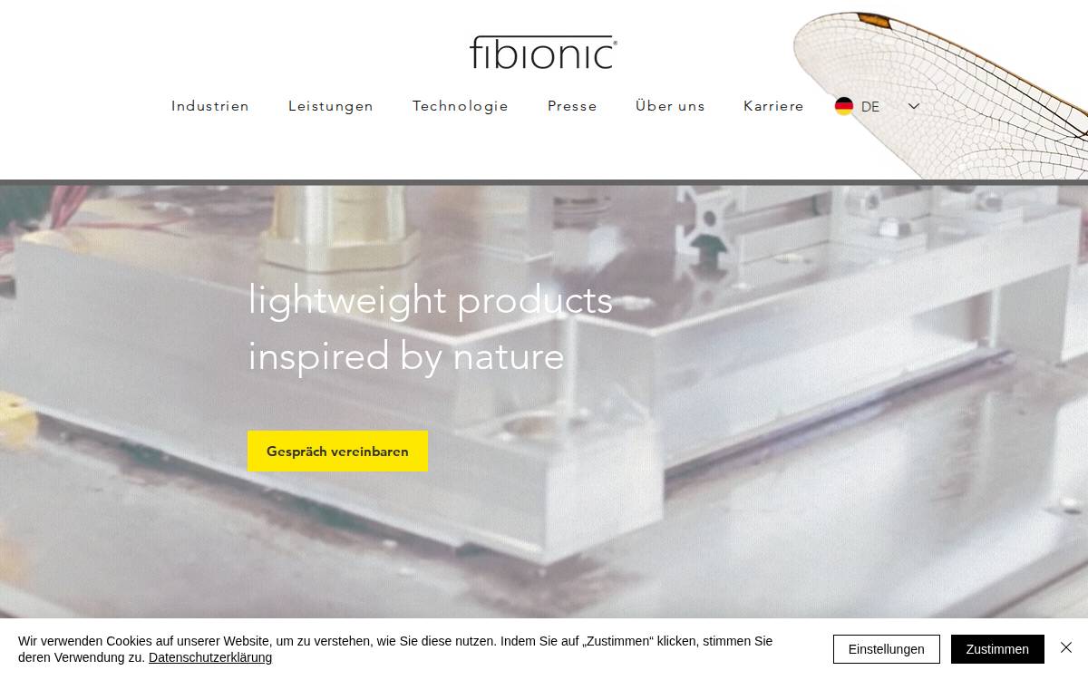 Fibionic website preview