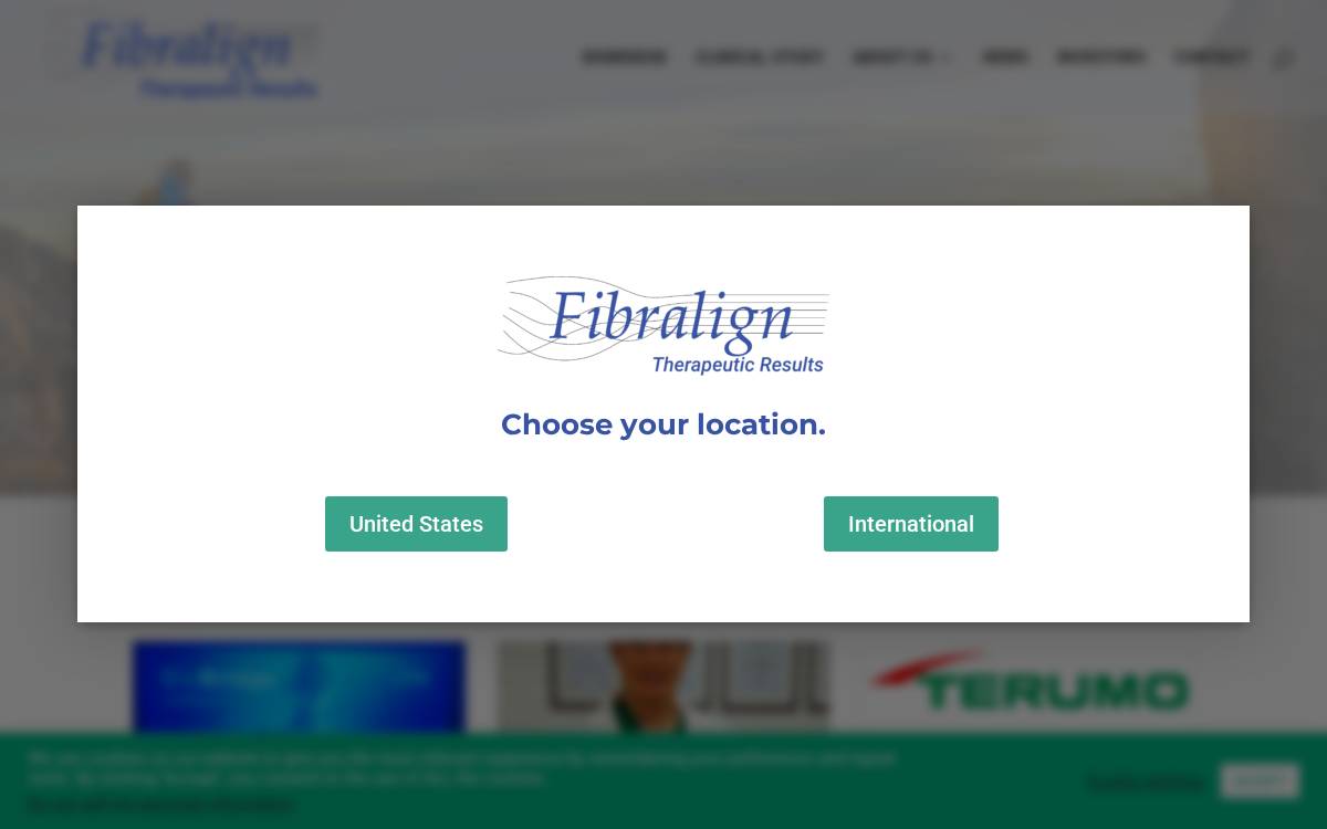 Fibralign Corporation website preview