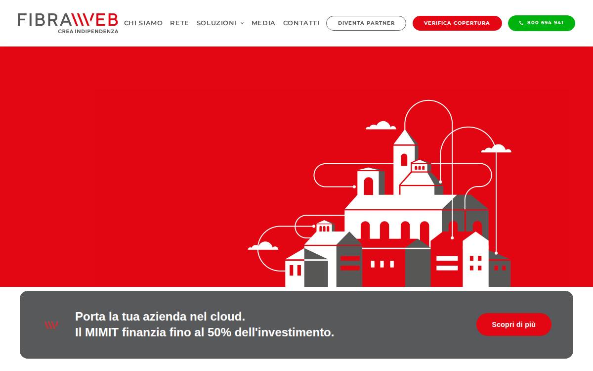 Fibraweb website preview