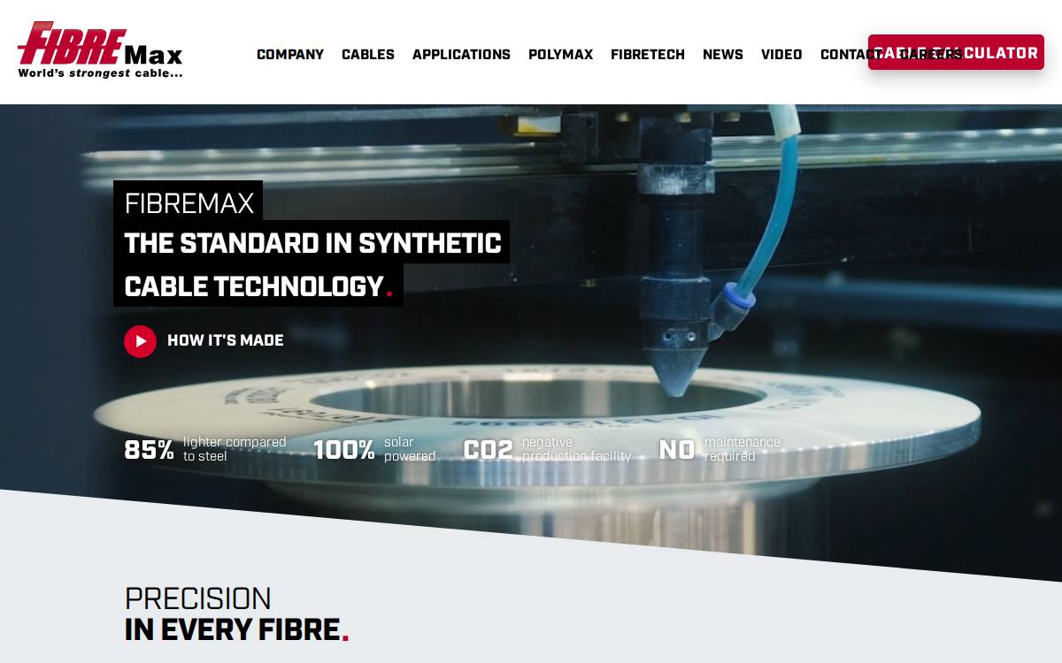 Fibremax website preview