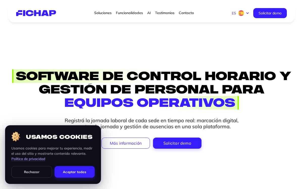 Fichap website preview