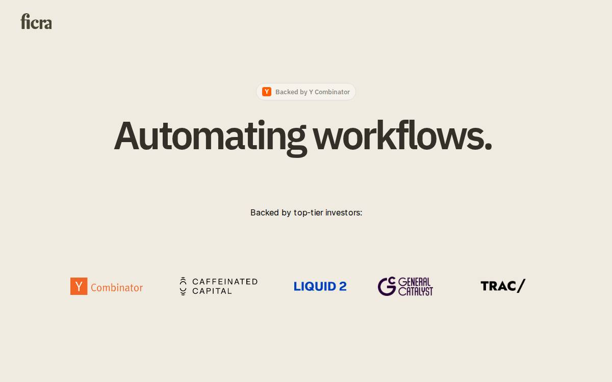 Ficra website preview