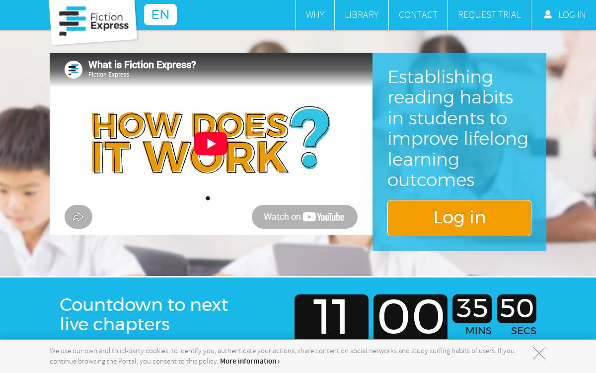 Fiction Express website preview