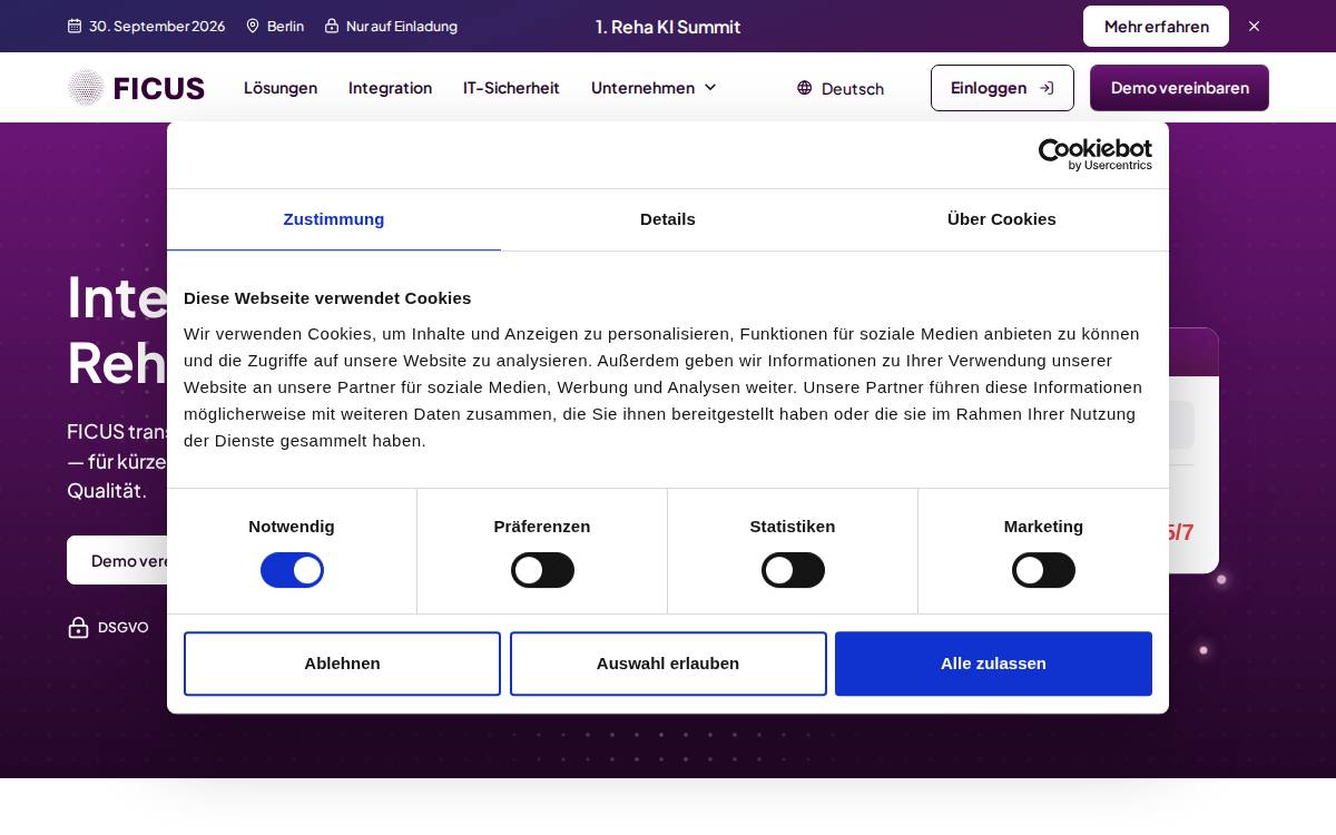 Ficus Health website preview