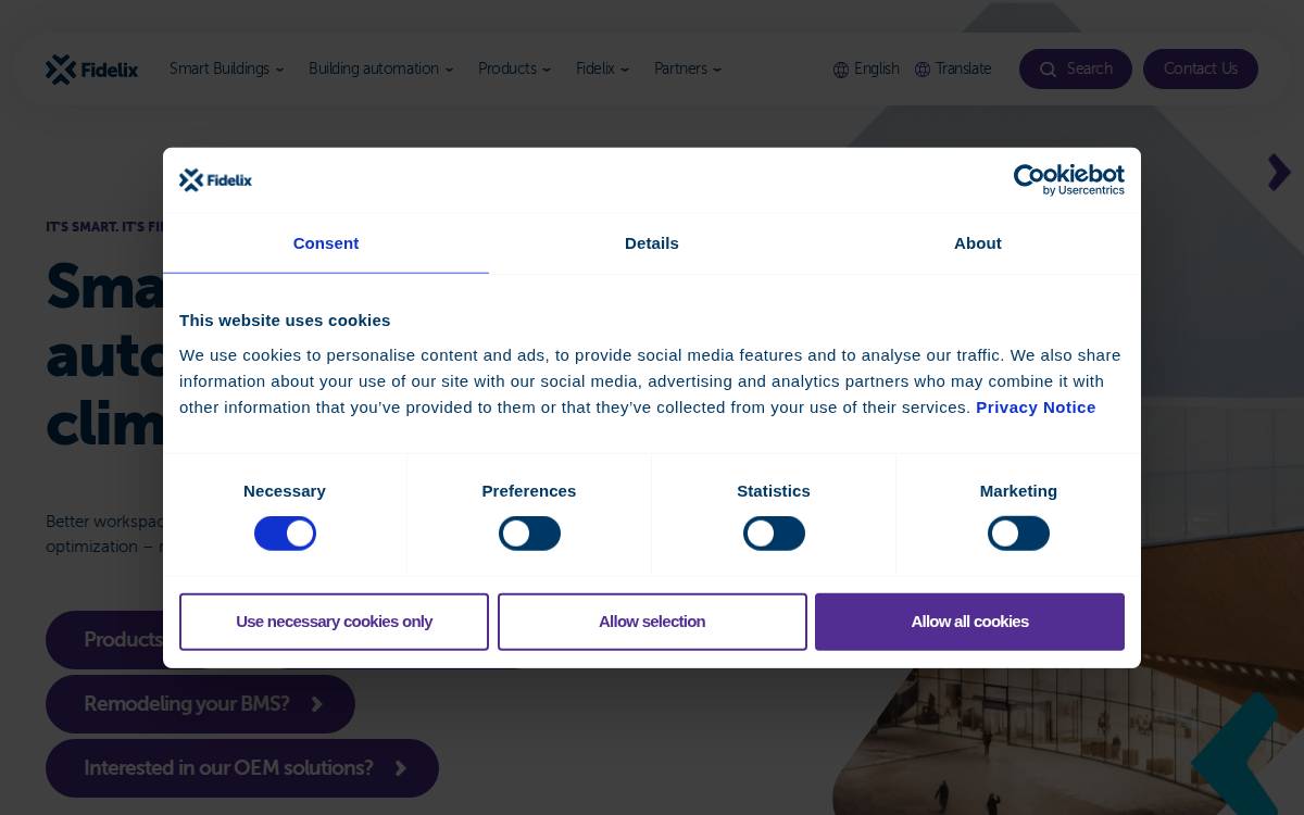 Fidelix website preview