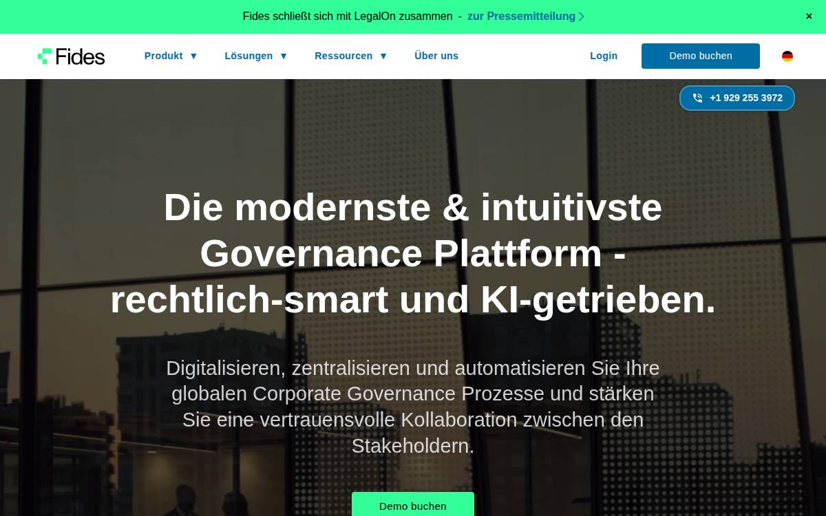 Fides website preview