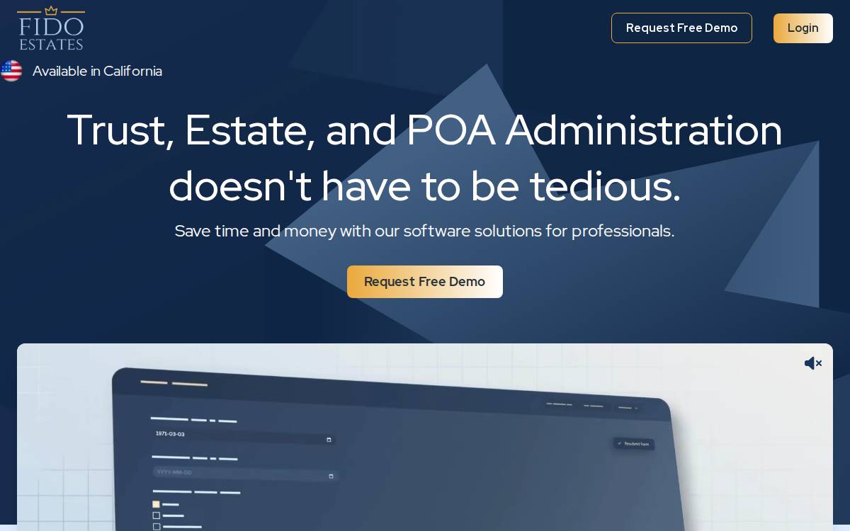 Fido Estates website preview
