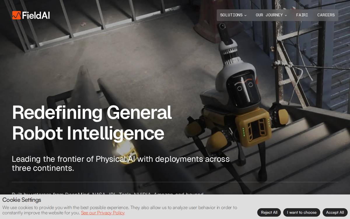 Field AI website preview