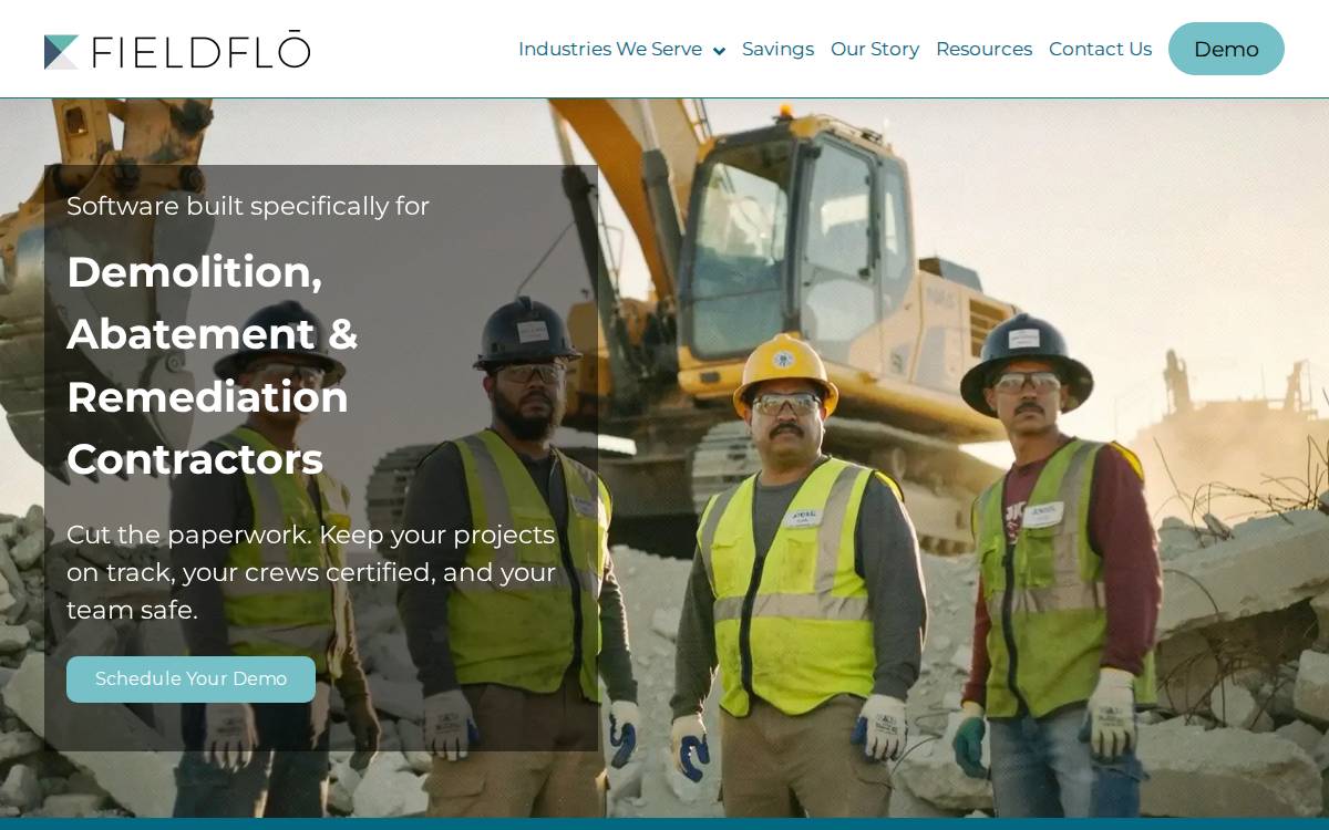 Fieldflo website preview
