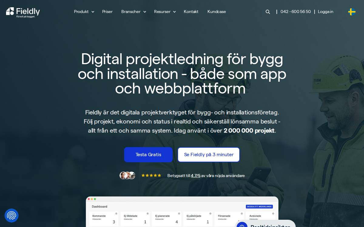 Fieldly website preview