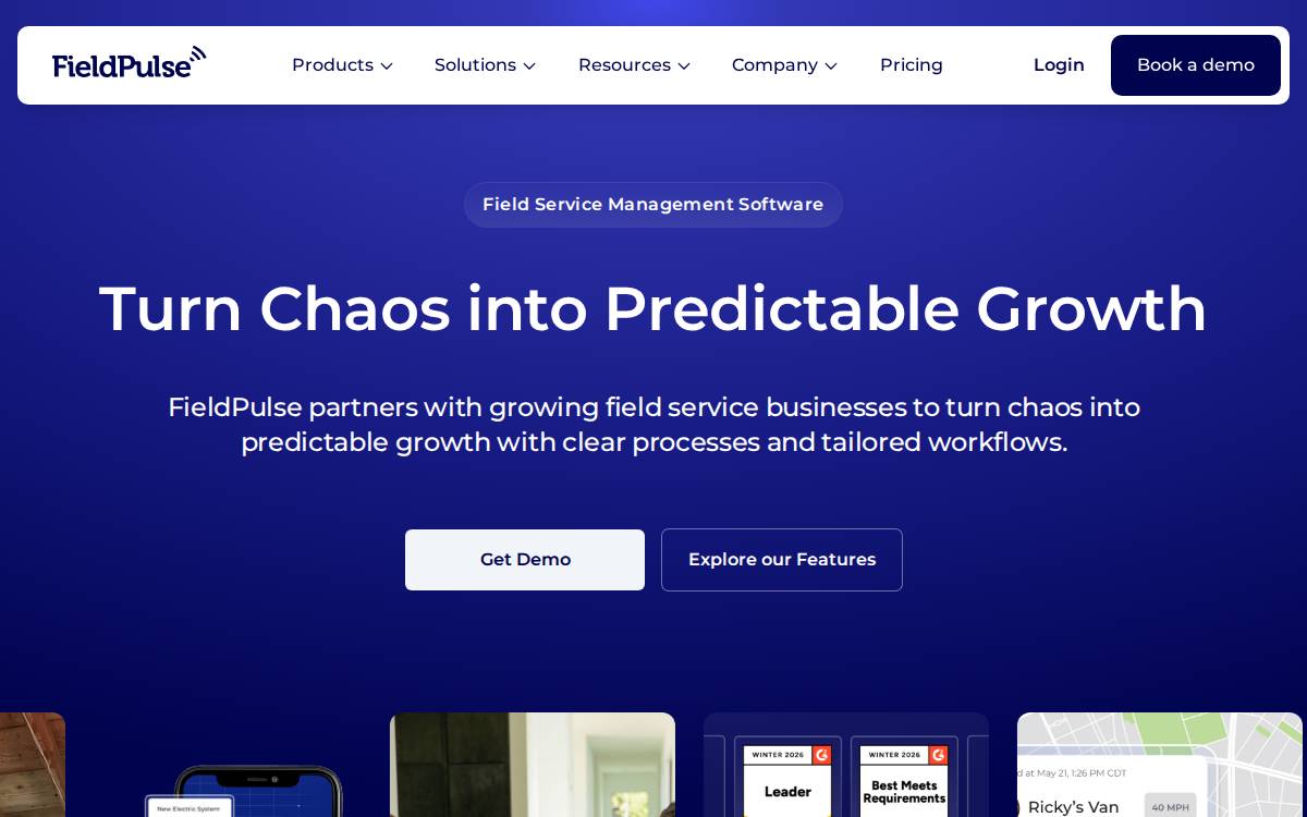 FieldPulse website preview
