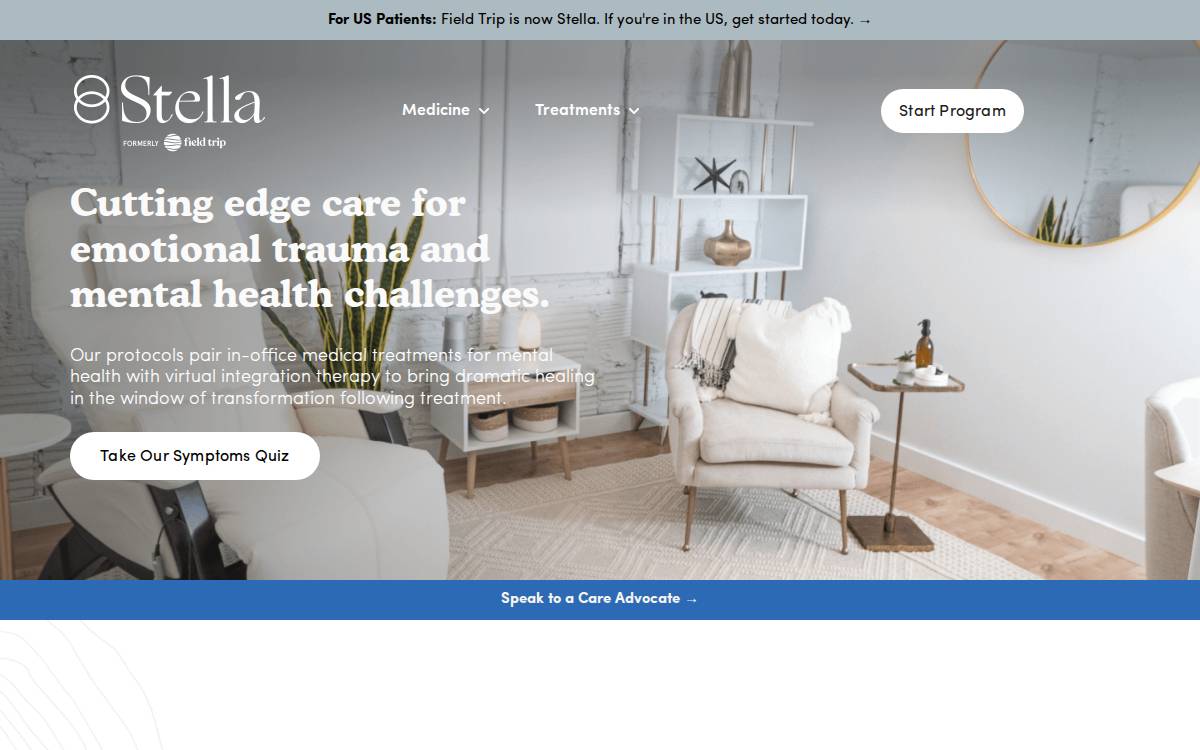 Field Trip Health website preview