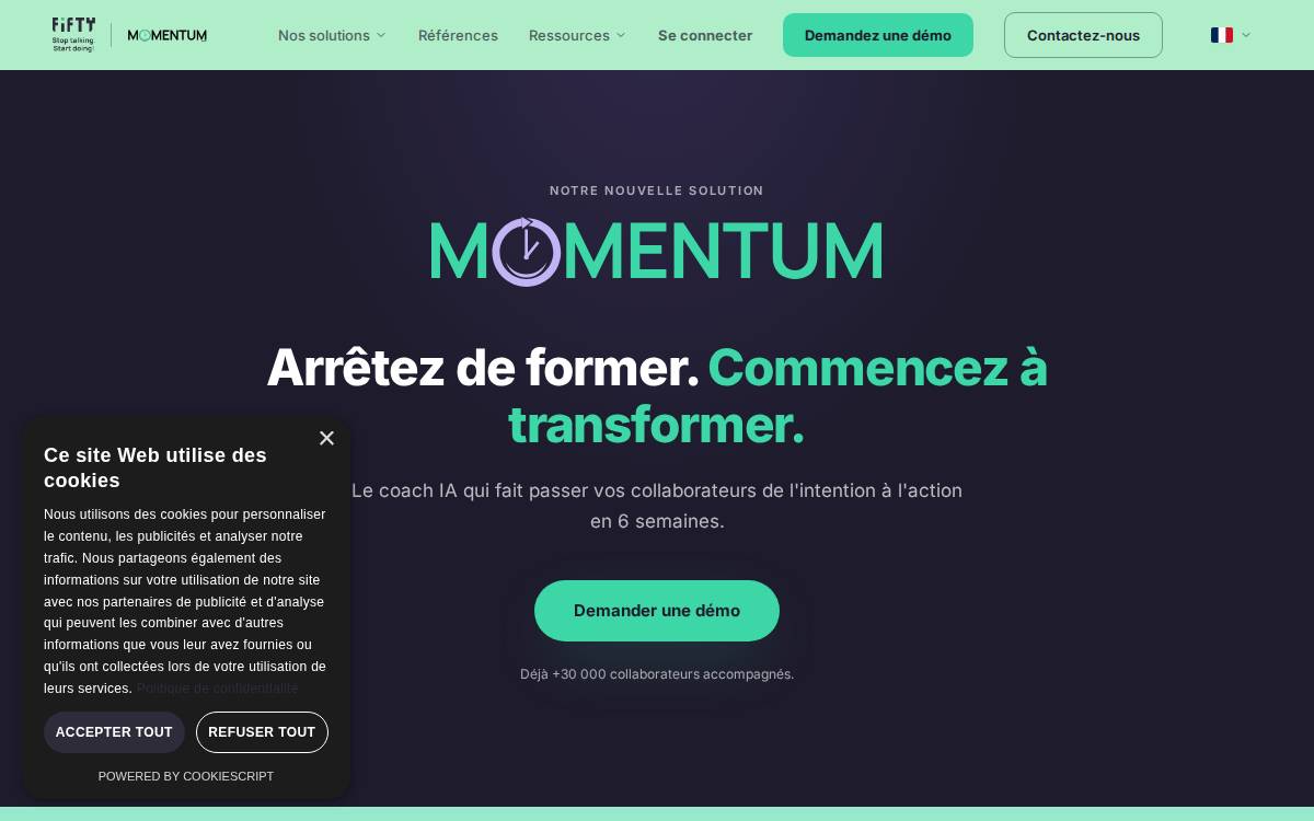 Fifty website preview