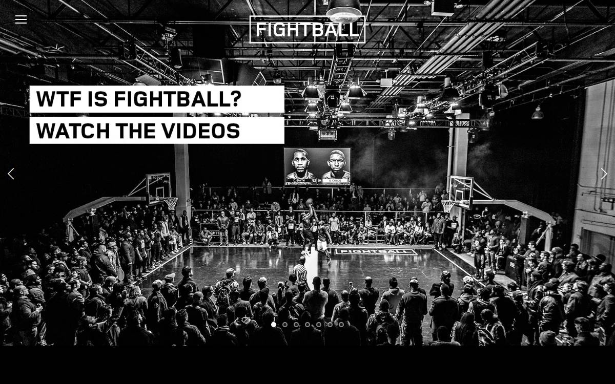 Fightball website preview