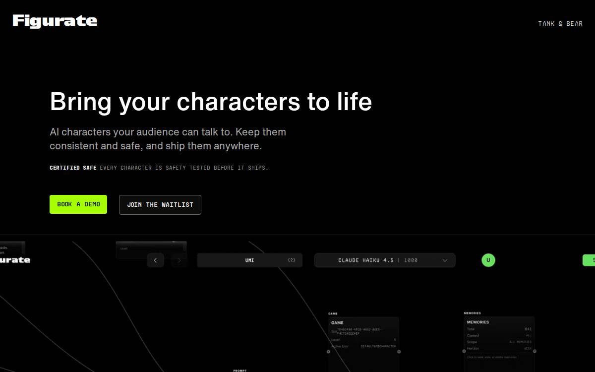 Figurate website preview