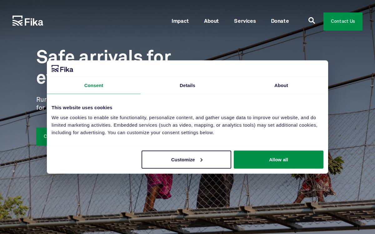 Fika website preview