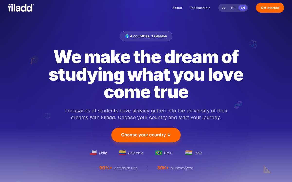 Filadd website preview