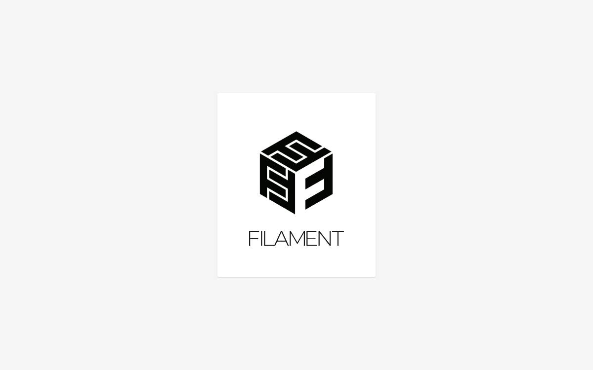 Filament website preview