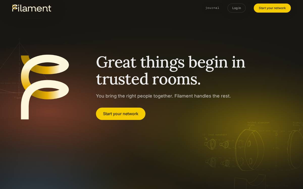 Filament website preview