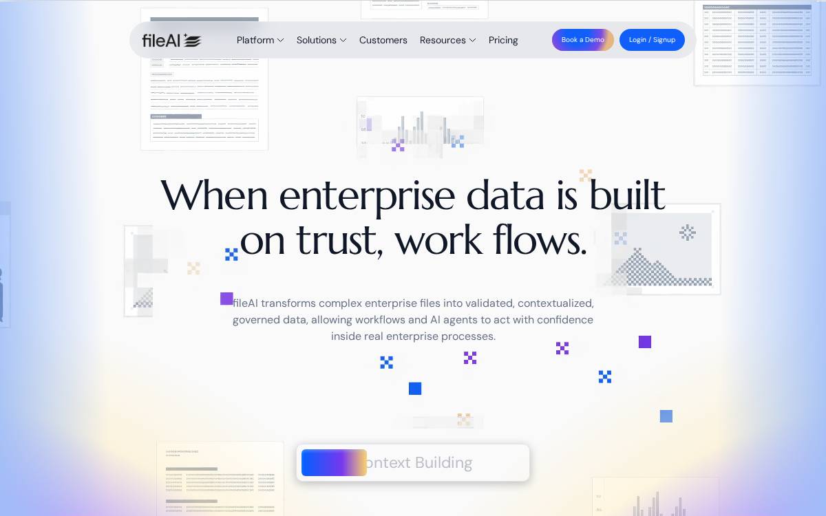 fileAI website preview