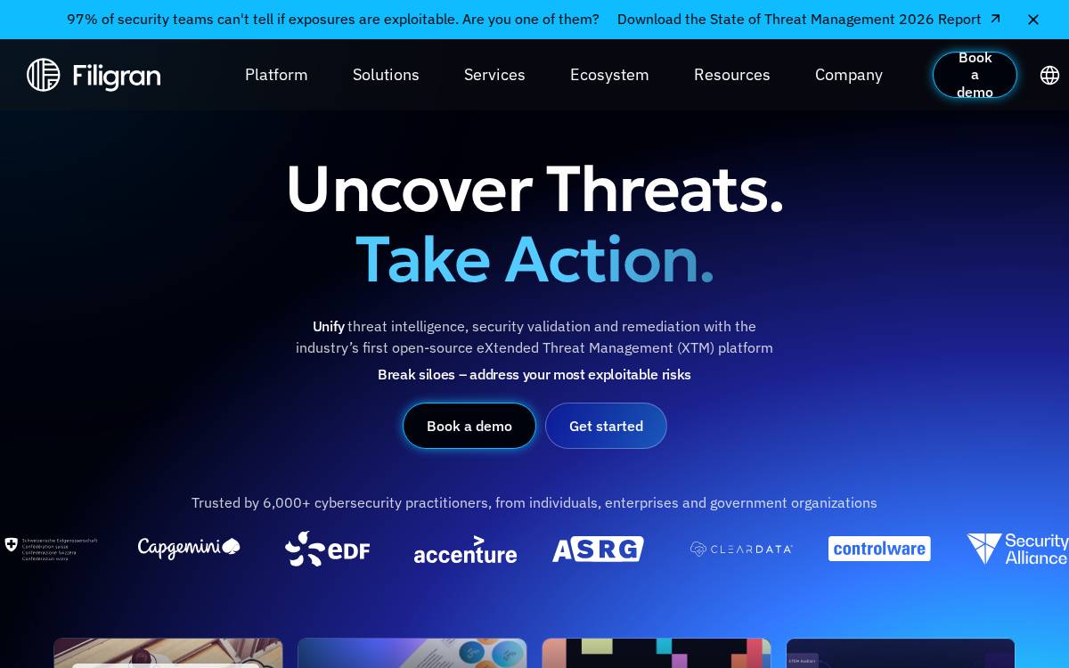 Filigran website preview