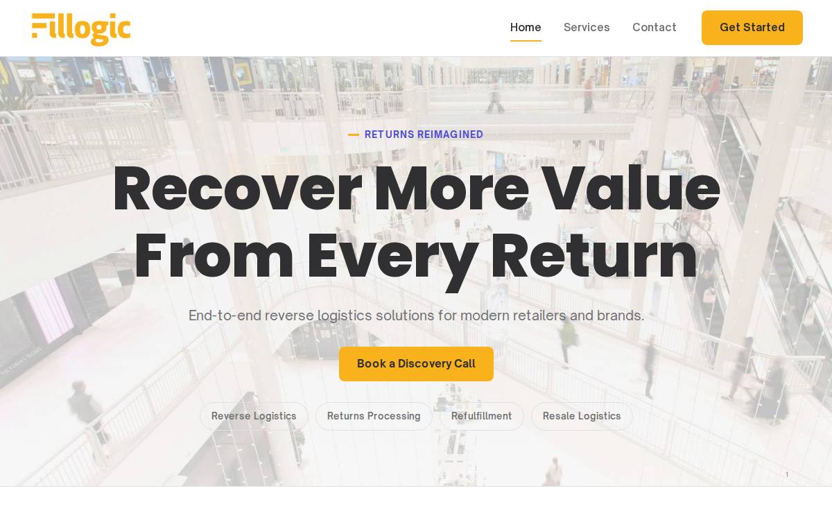 Fillogic website preview