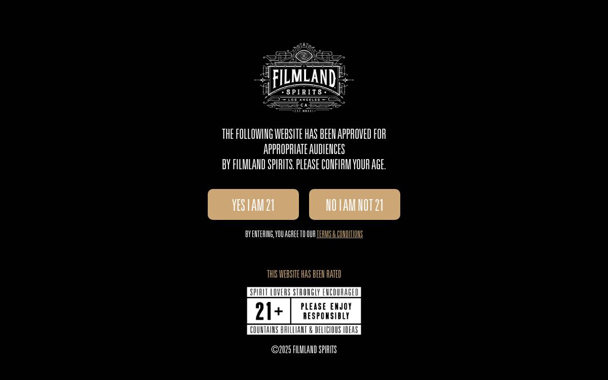 Filmland Spirits website preview