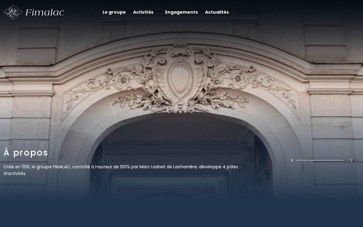 Fimalac website preview