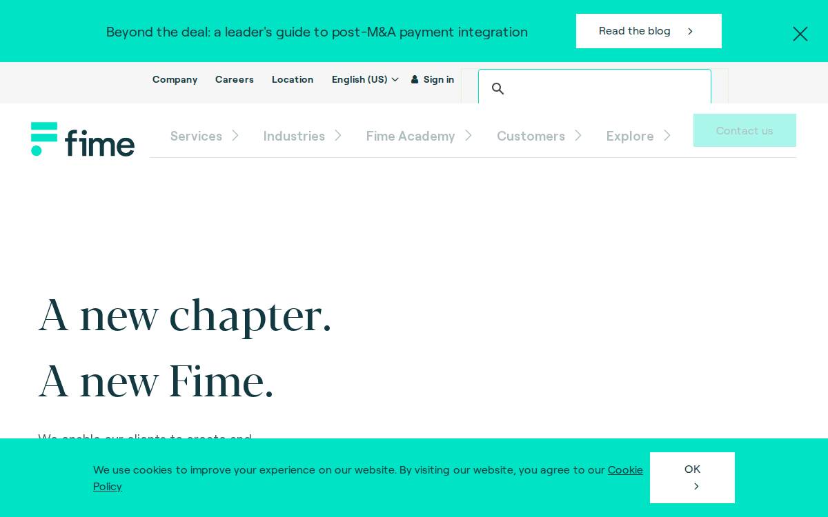 Fime website preview