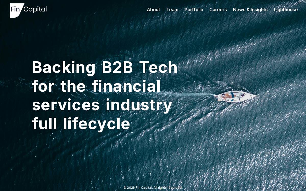 Fin website preview
