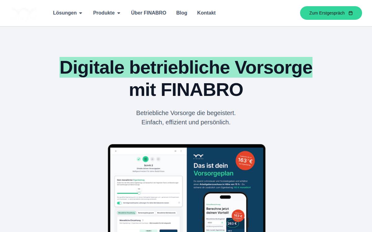FINABRO website preview