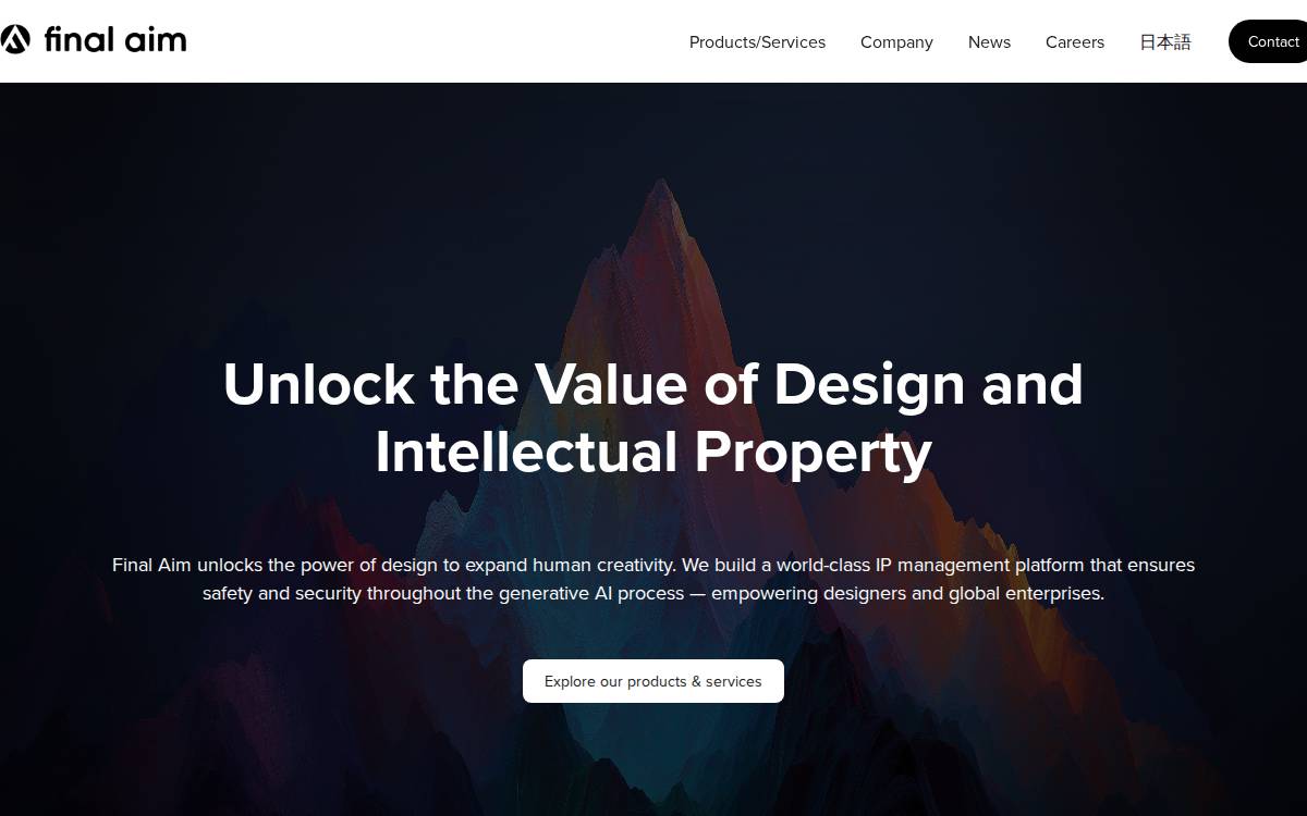 Final Aim website preview