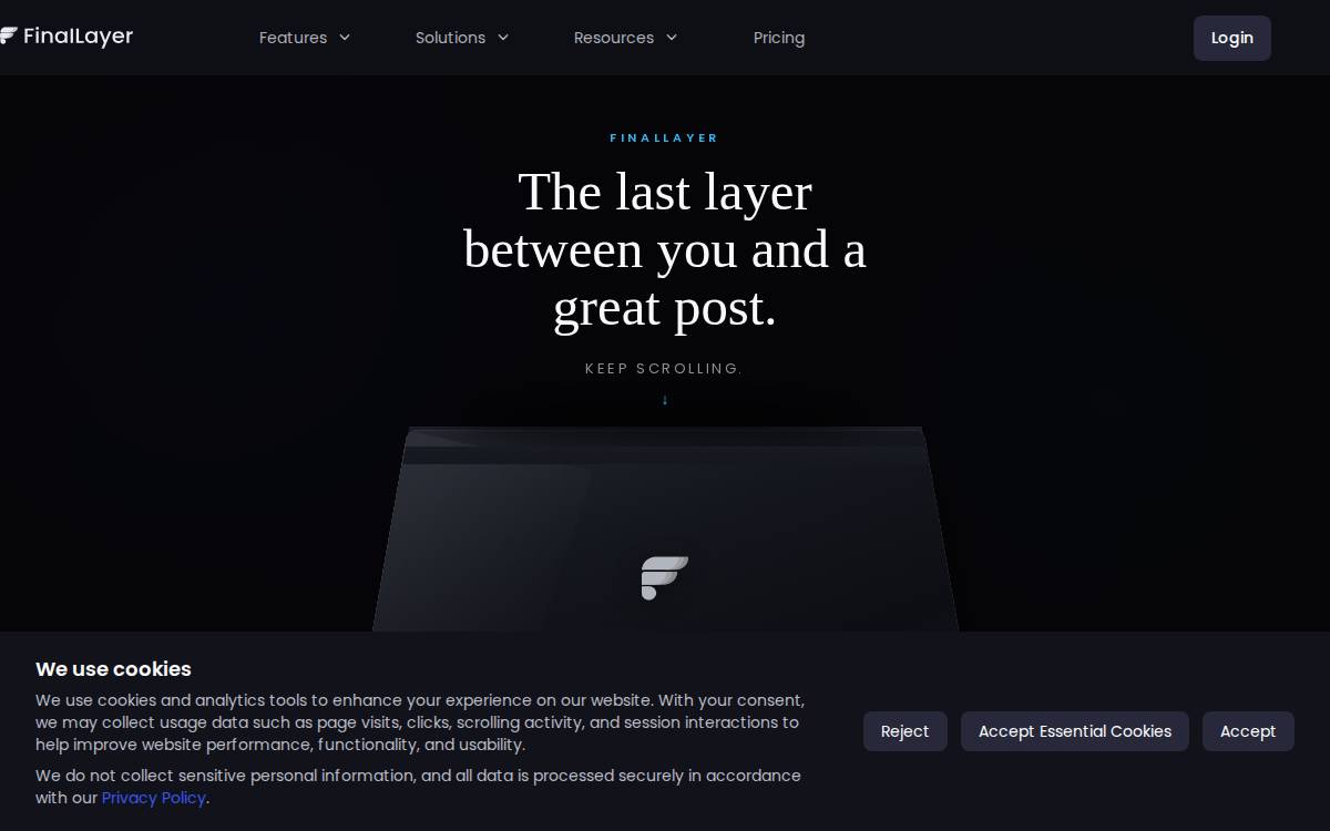 Final Layer website preview