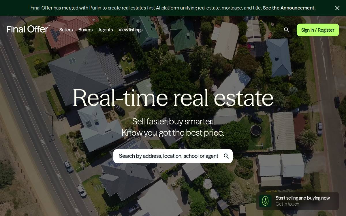 Final Offer website preview