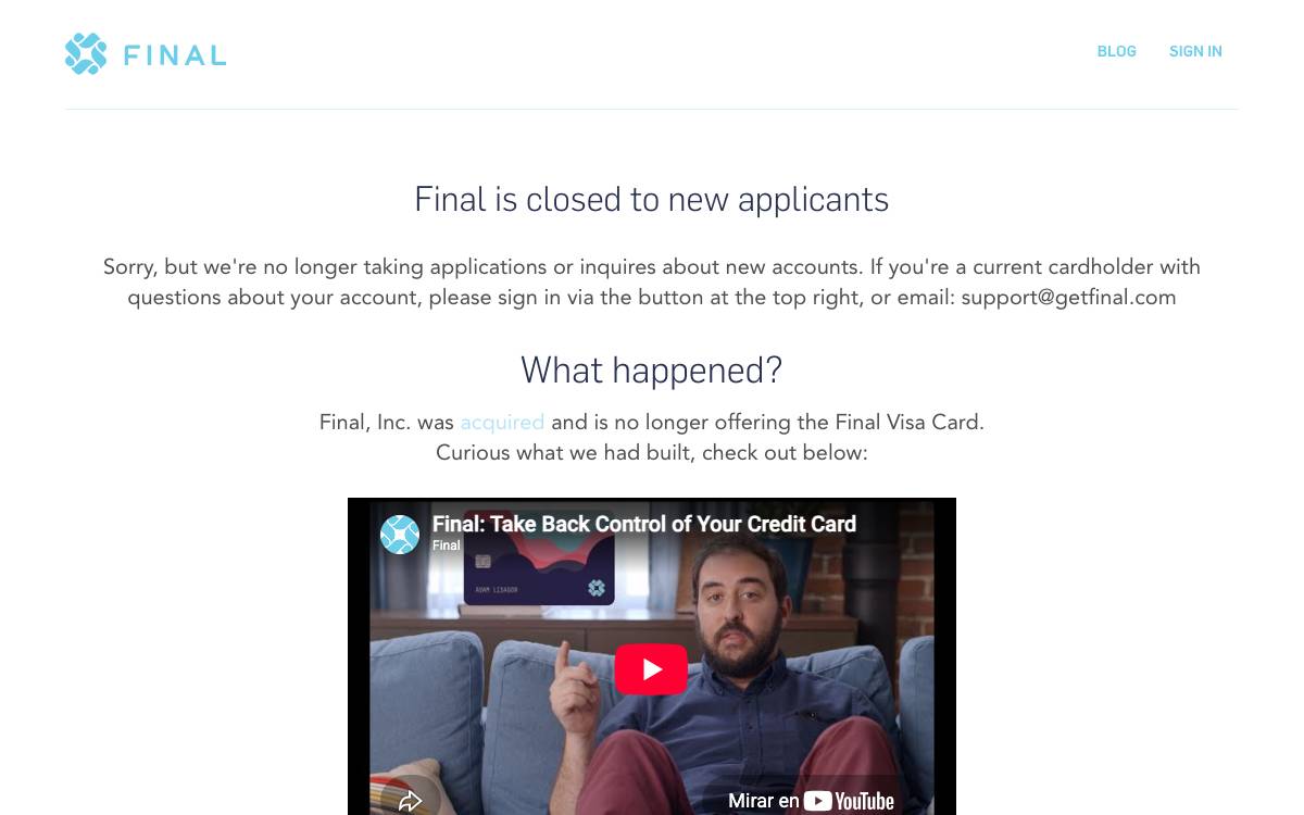 Final website preview