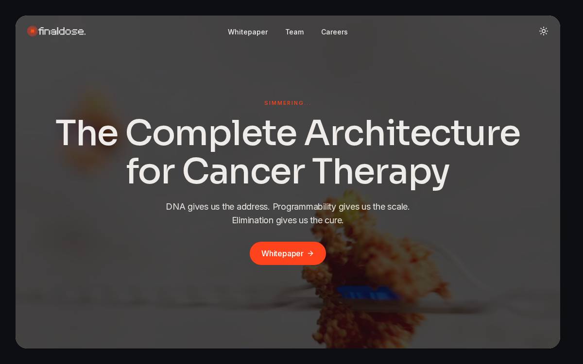 FinalDose website preview