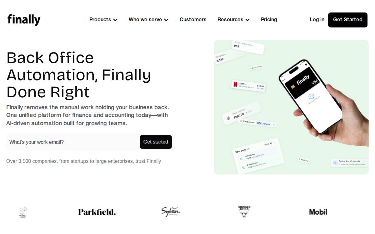Finally website preview